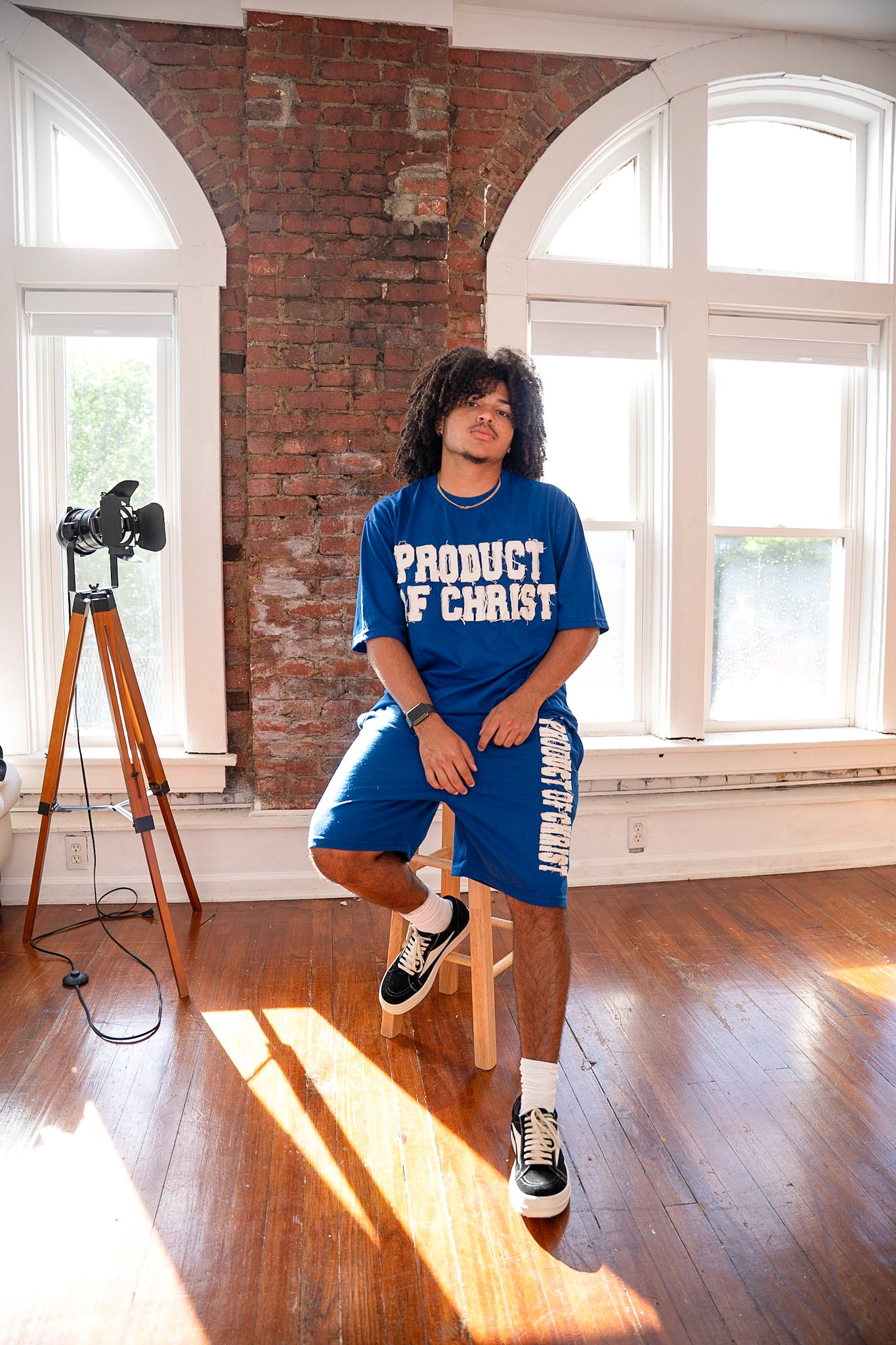 ROYAL BLUE PRODUCT OF CHRIST SHIRT