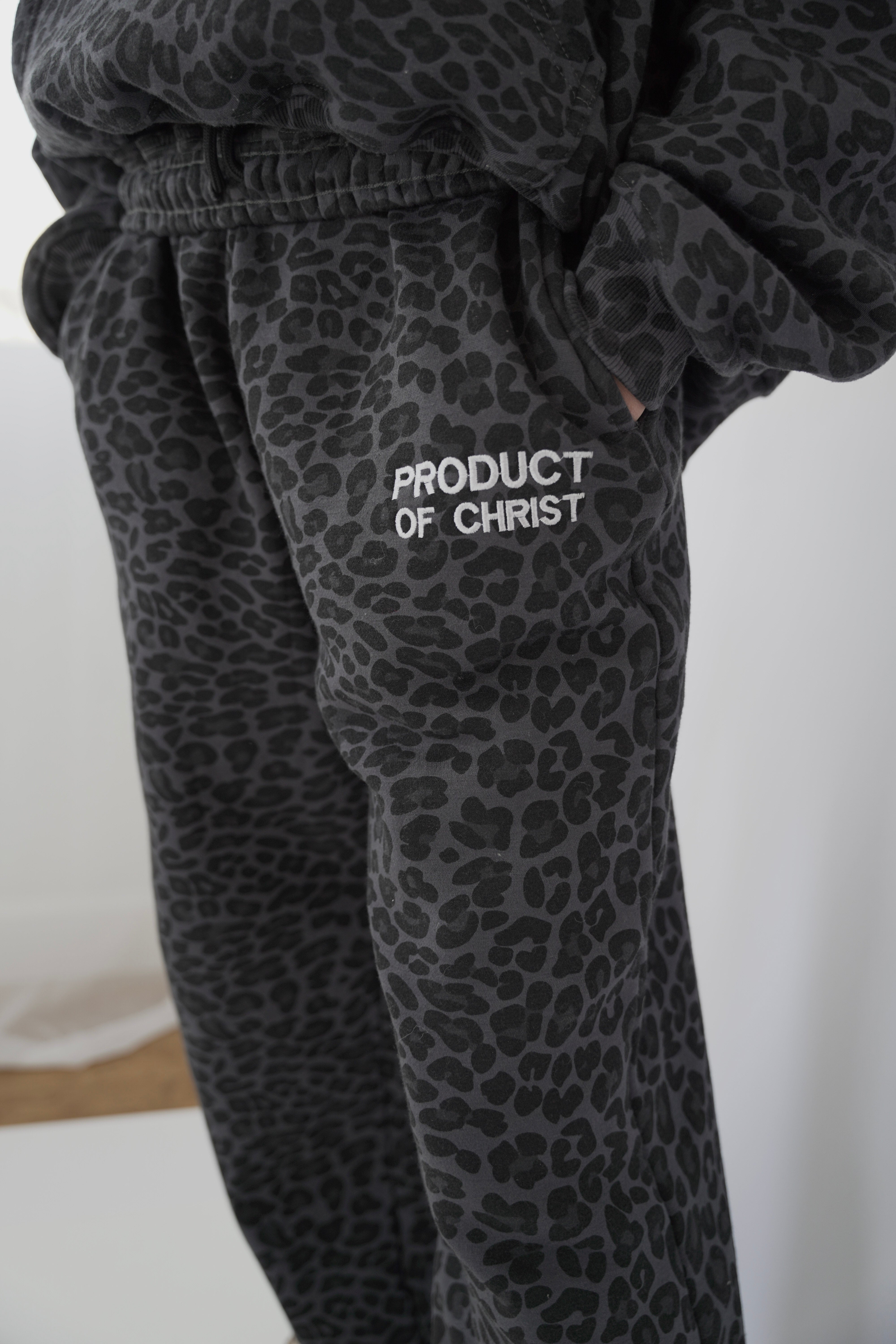 LEOPARD PRODUCT OF CHRIST SWEATPANTS