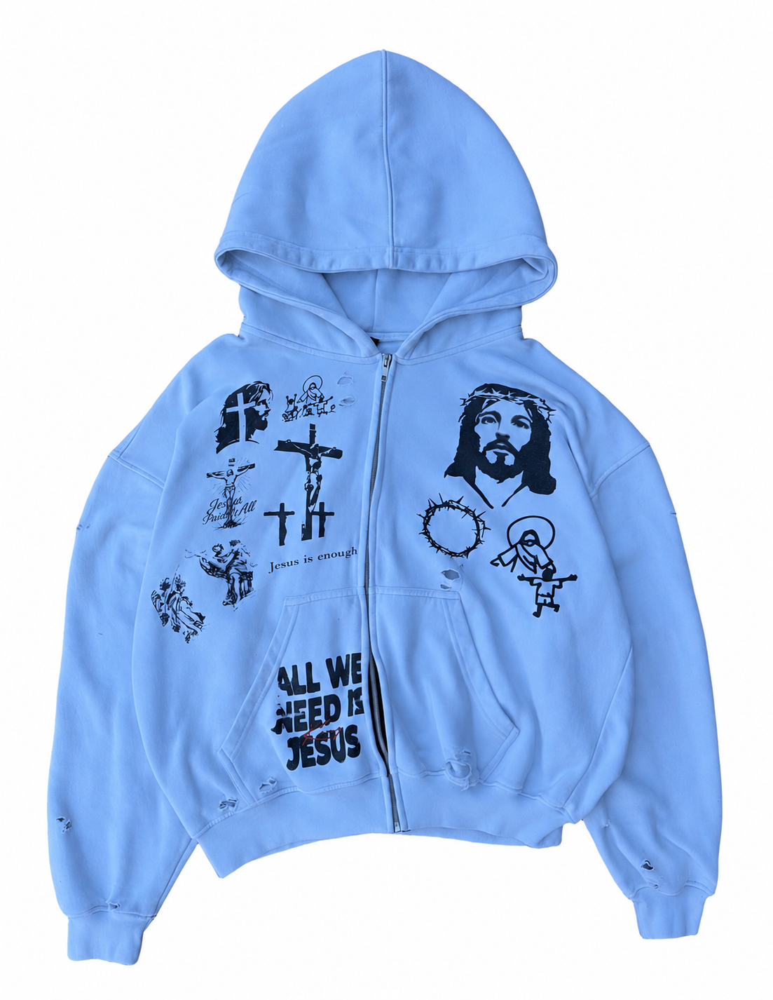WHITEOUT PRODUCT OF CHRIST ZIP