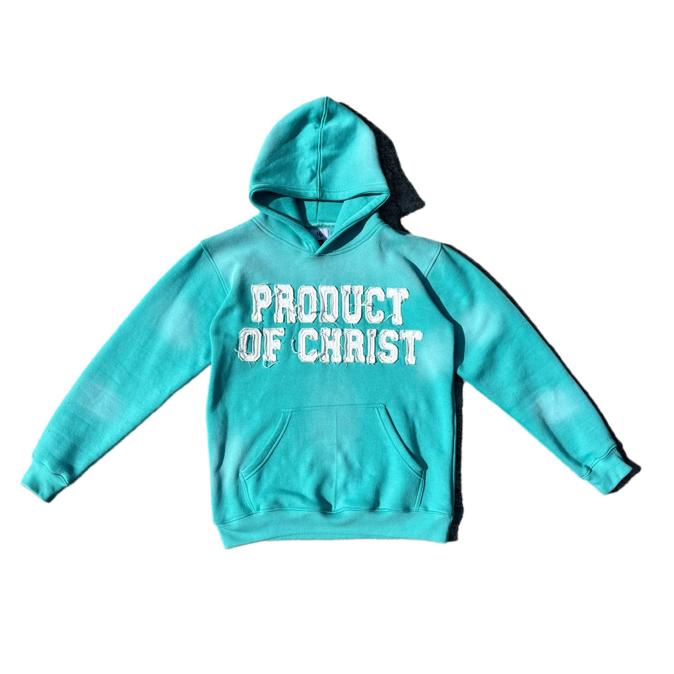 TEAL PRODUCT OF CHRIST HOODIE