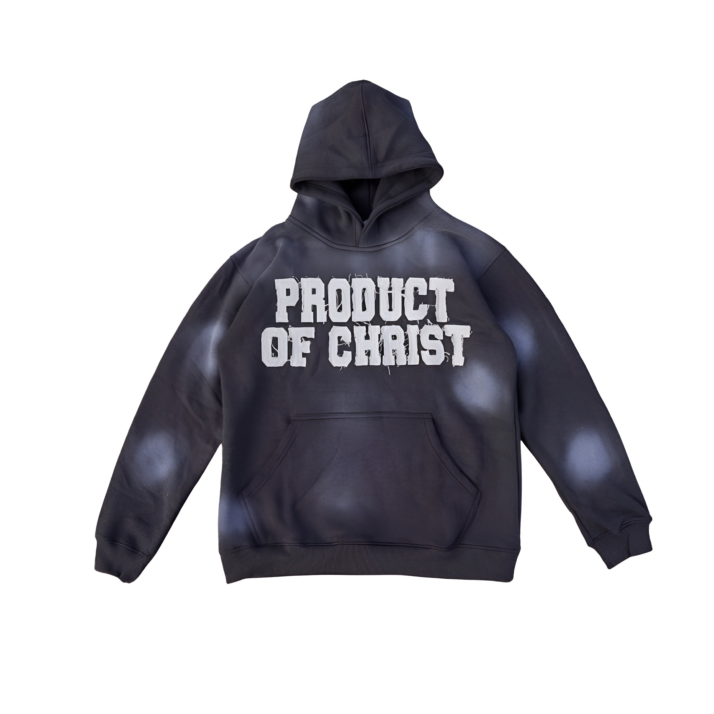 BLACK PRODUCT OF CHRIST HOODIE