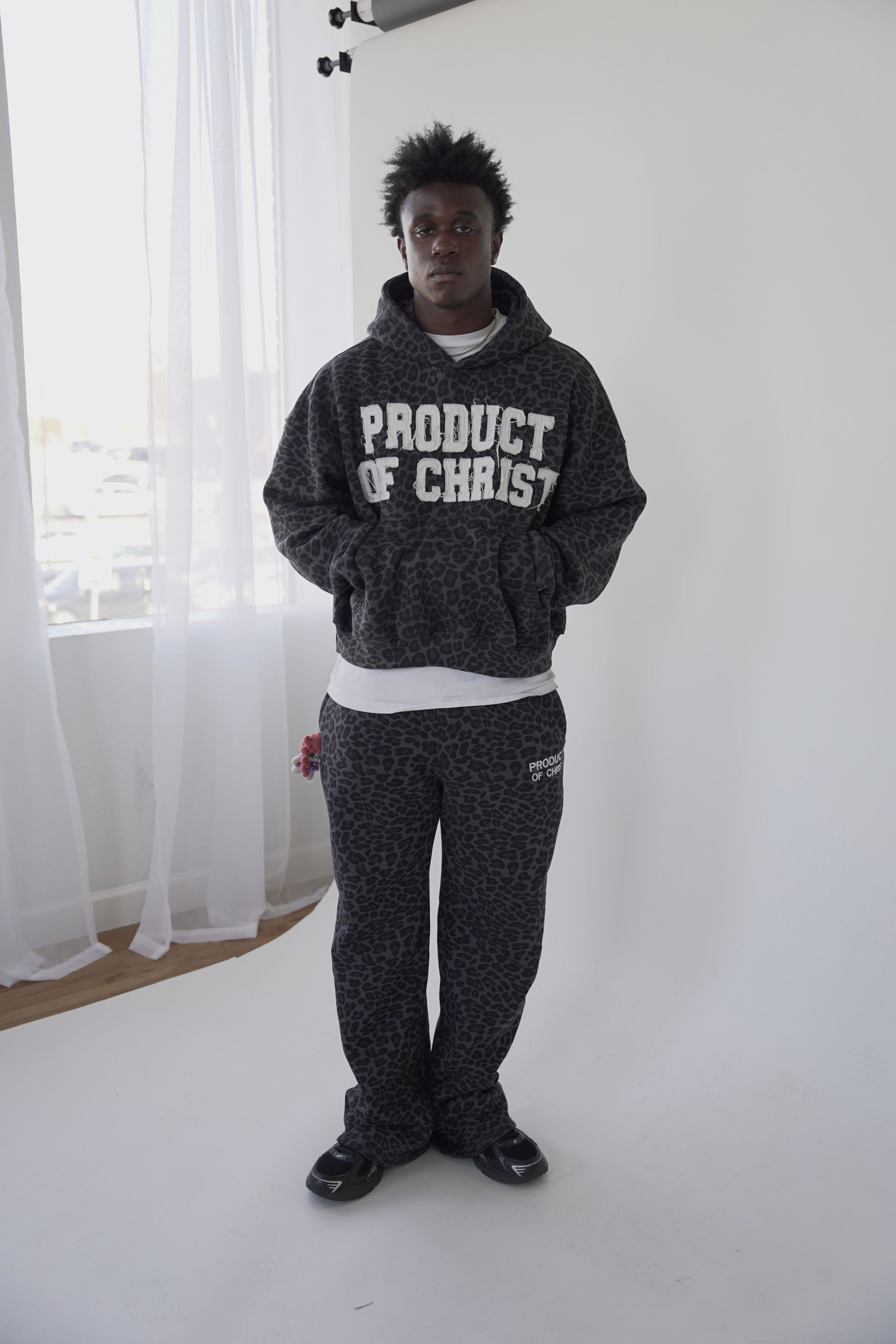 Black Leopard Hoodie