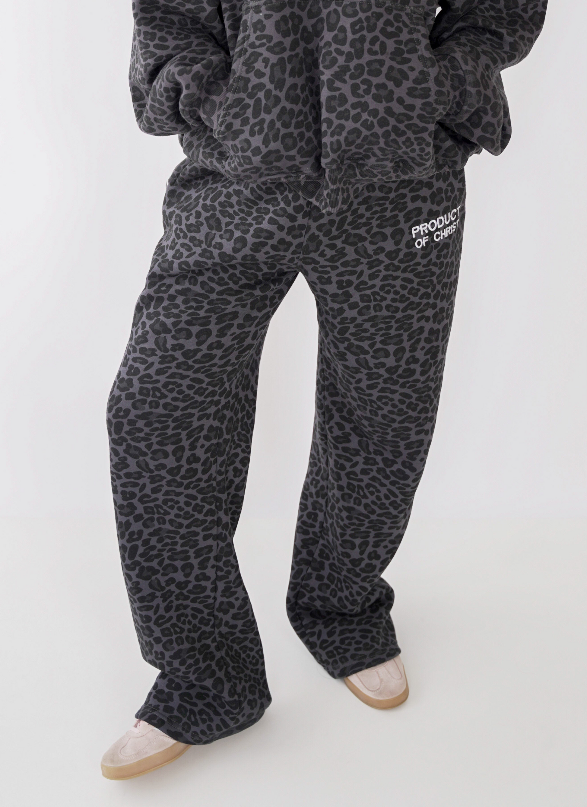 LEOPARD PRODUCT OF CHRIST SWEATPANTS