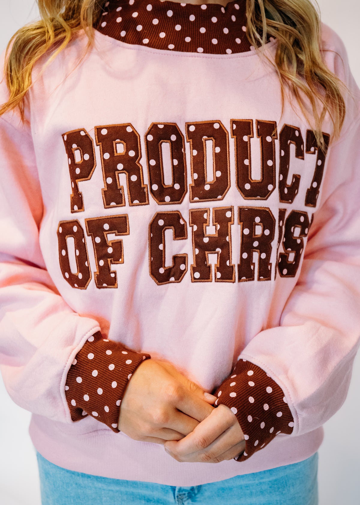 PUMPKIN PATCH DARLING PRODUCT OF CHRIST MOCKNECK