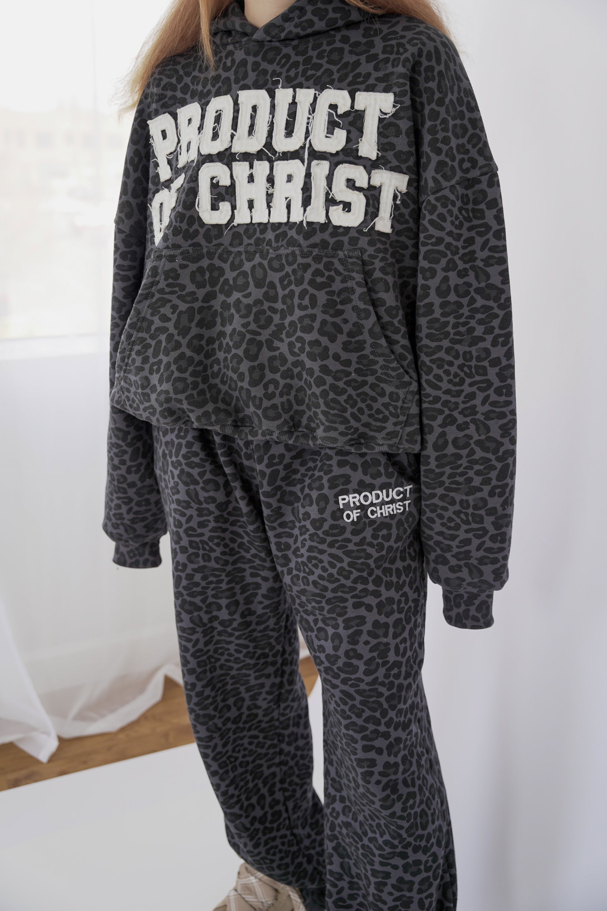 LEOPARD PRODUCT OF CHRIST HOODIE
