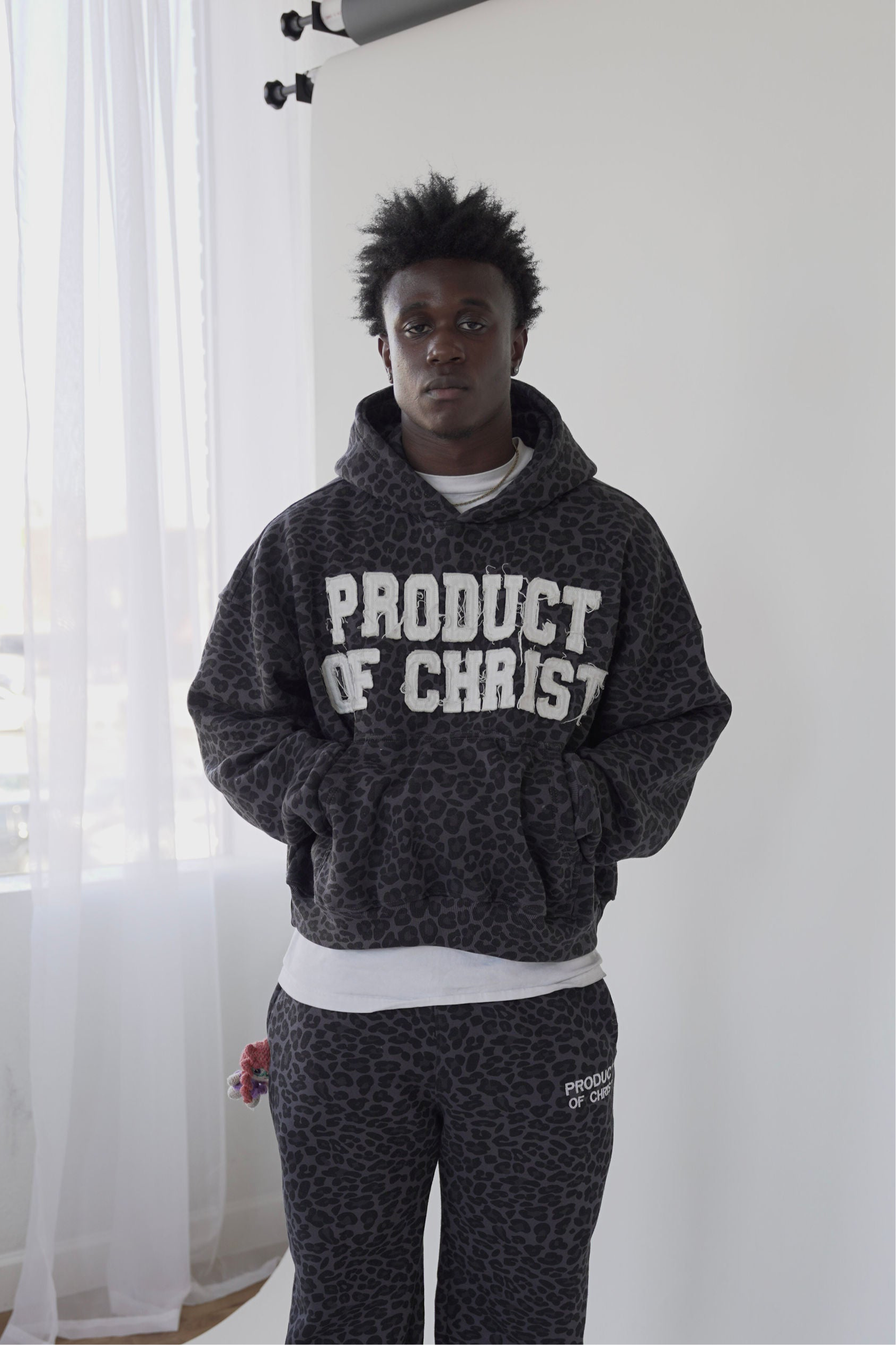 Black Leopard Hoodie