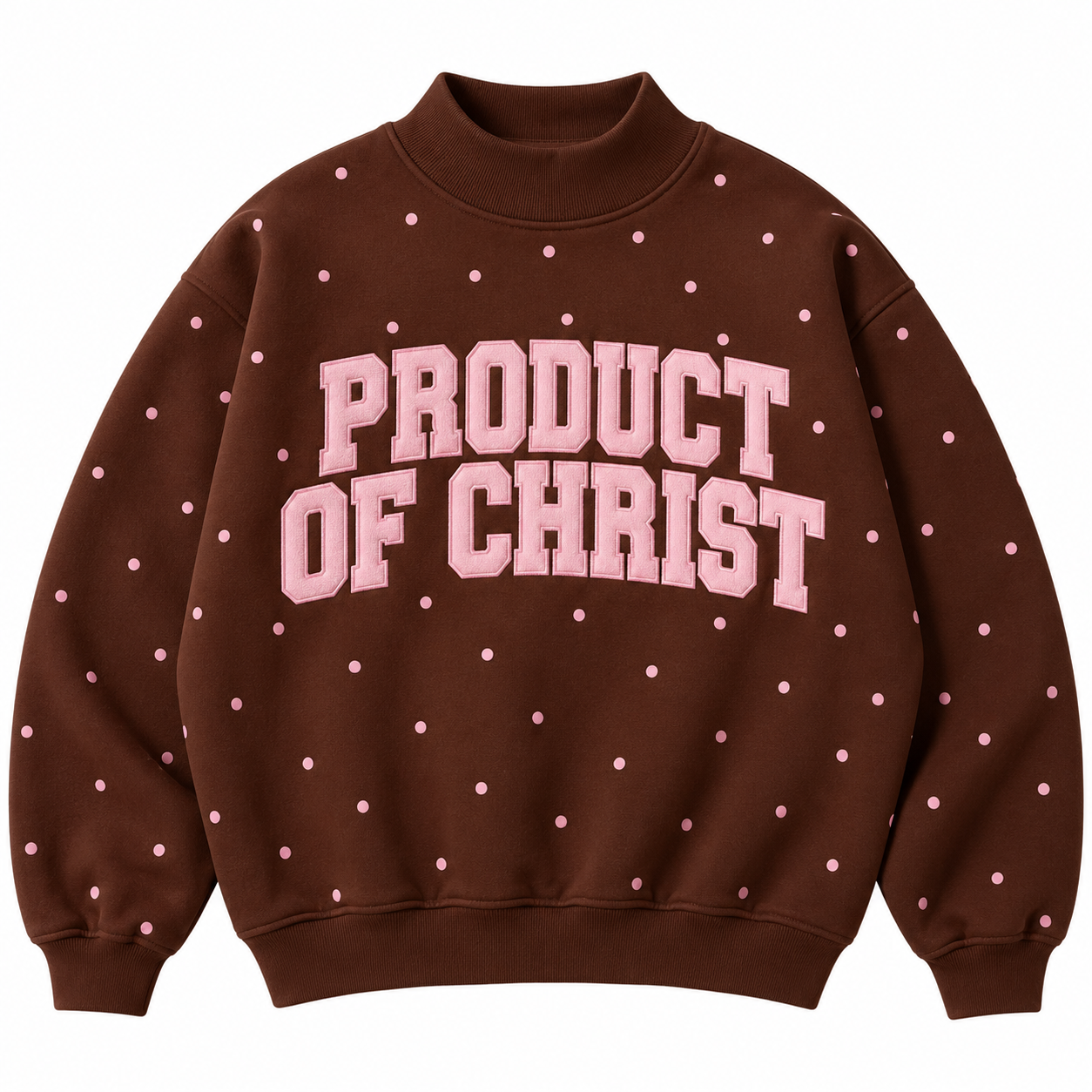 BROWN PUMPKIN PRODUCT OF CHRIST MOCKNECK