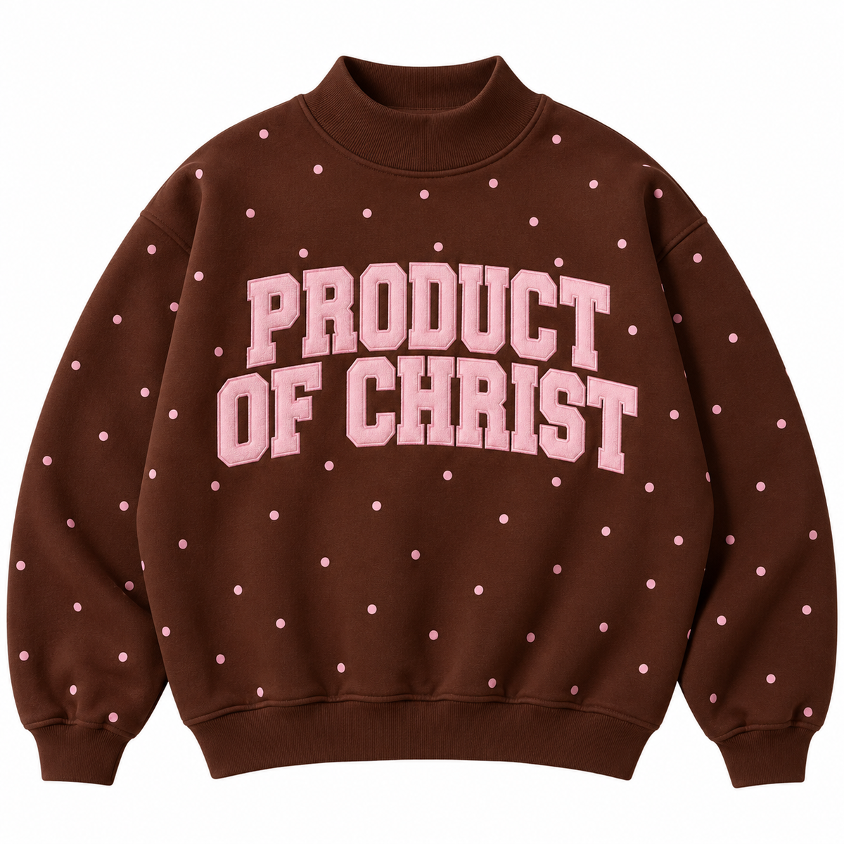 BROWN PUMPKIN PRODUCT OF CHRIST MOCKNECK