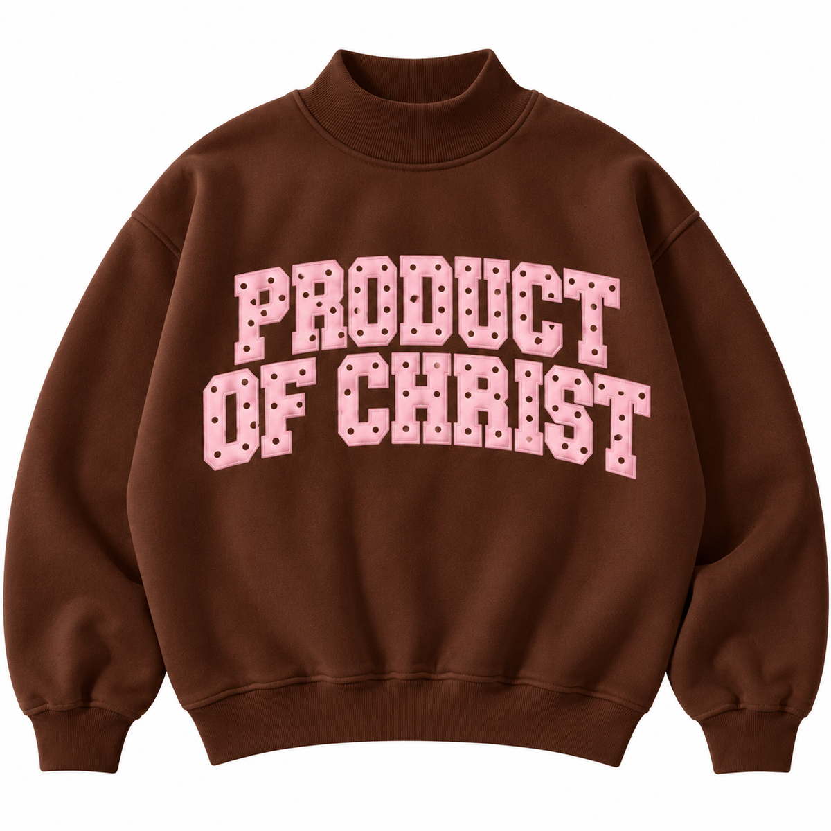 COCOA & BLUSH PRODUCT OF CHRIST MOCKNECK