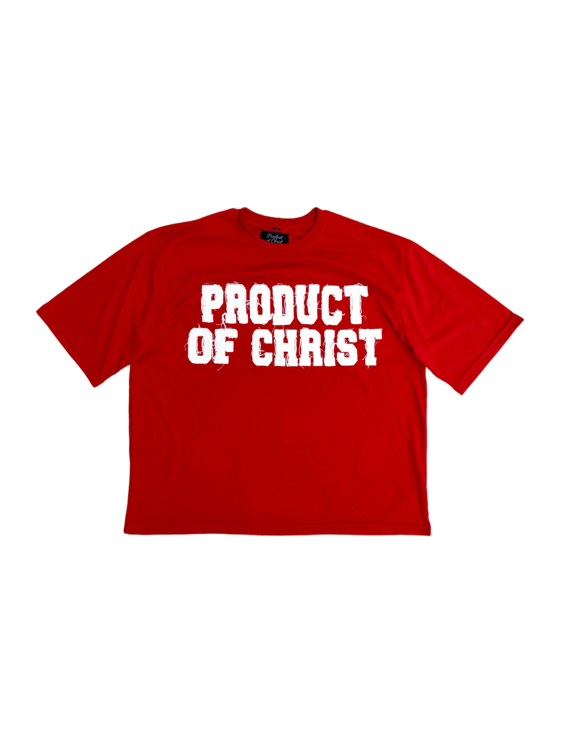 RED PRODUCT OF CHRIST SHIRT