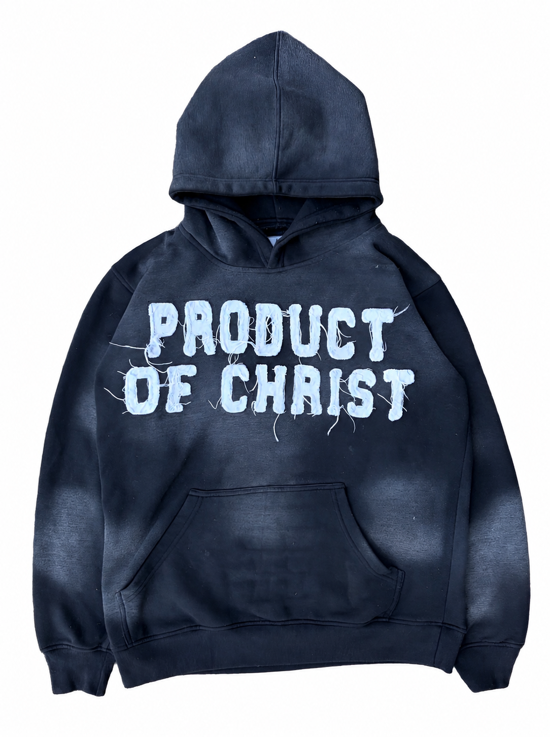 BLACK PRODUCT OF CHRIST HOODIE