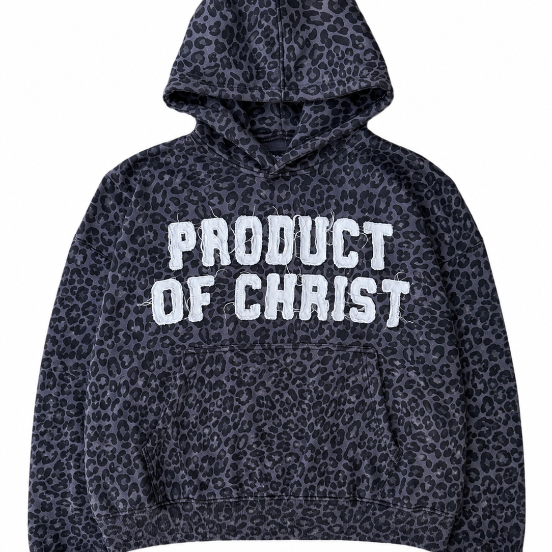 LEOPARD PRODUCT OF CHRIST HOODIE