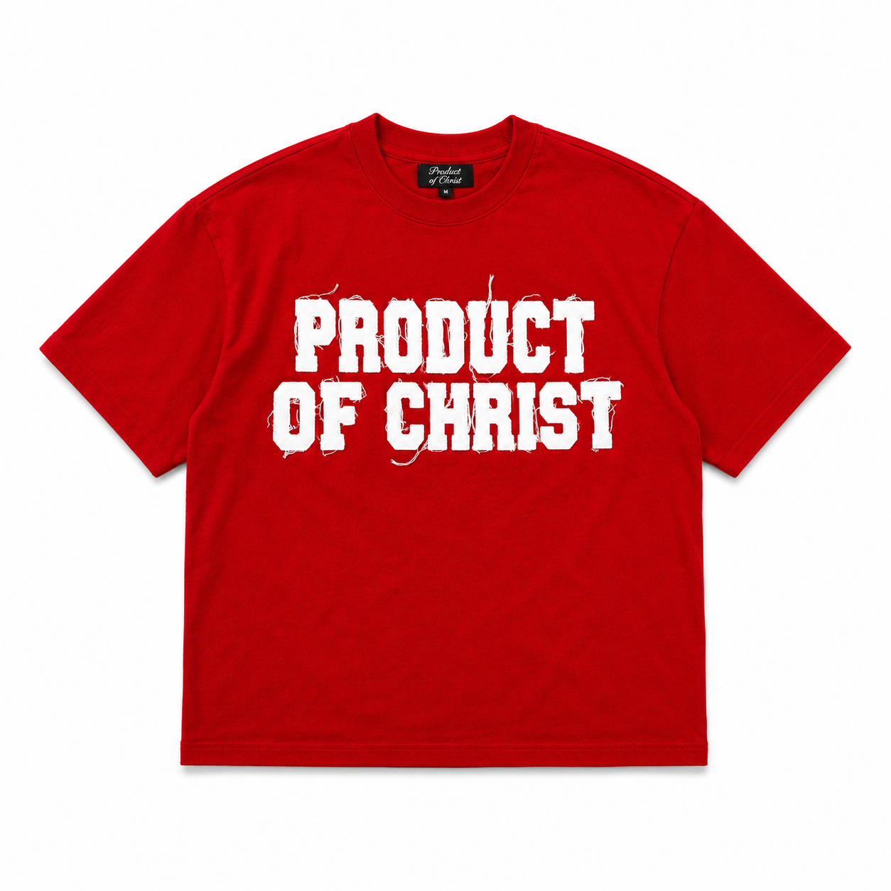 RED PRODUCT OF CHRIST SHIRT