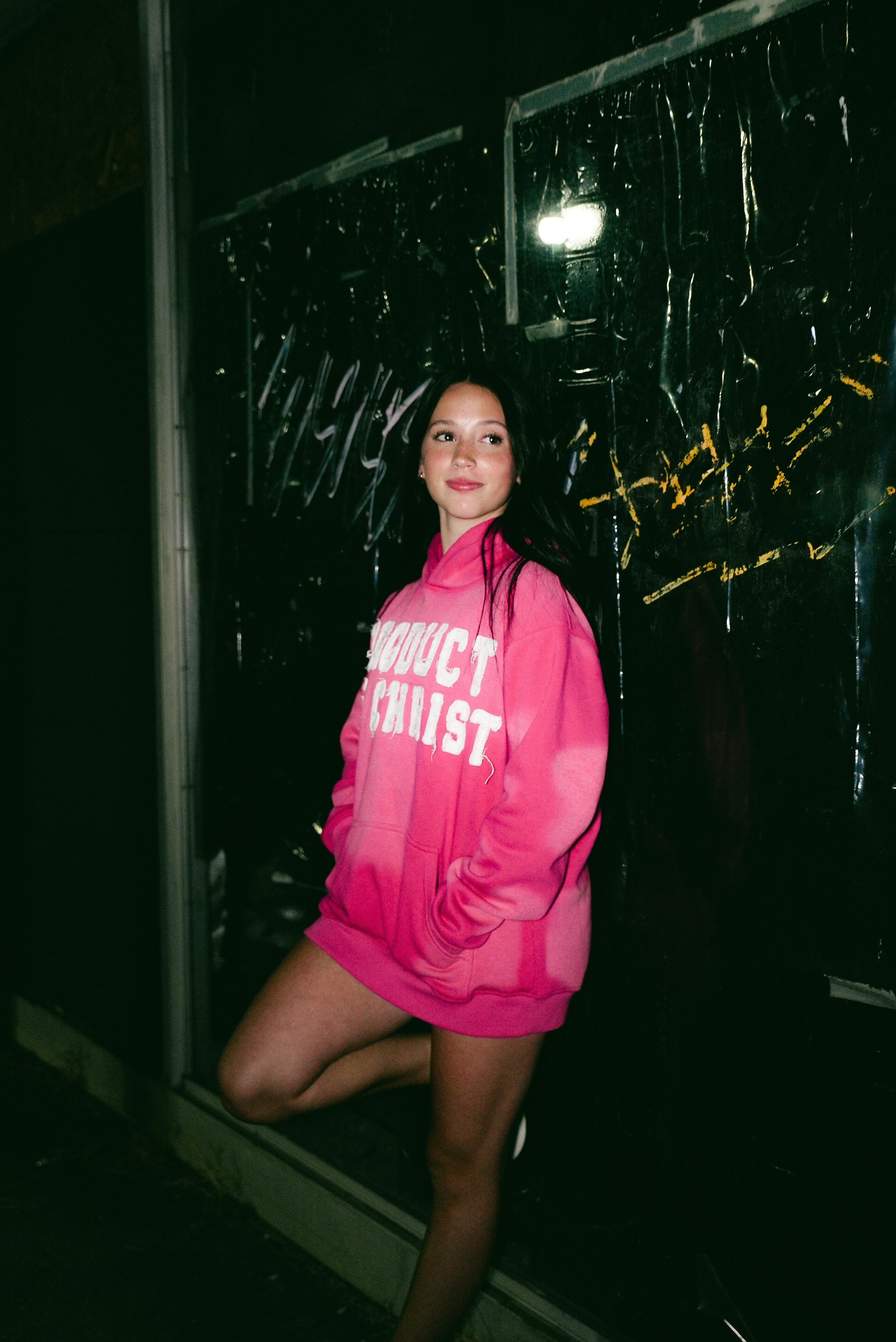 PINK PRODUCT OF CHRIST HOODIE
