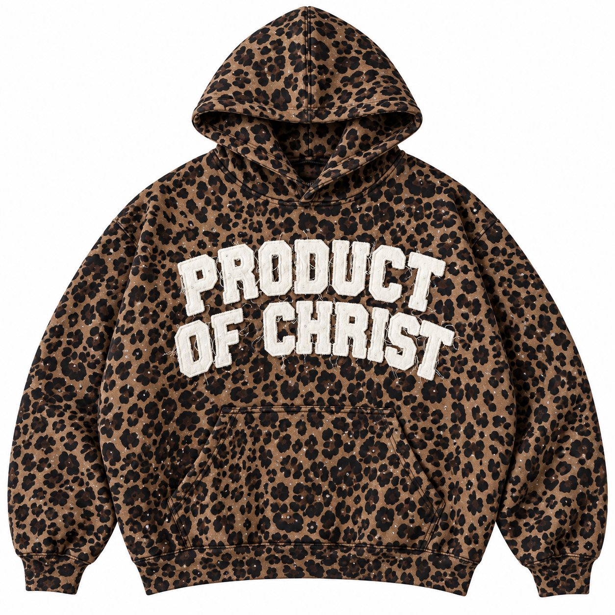 CHEETAH BLING PRODUCT OF CHRIST HOODIE