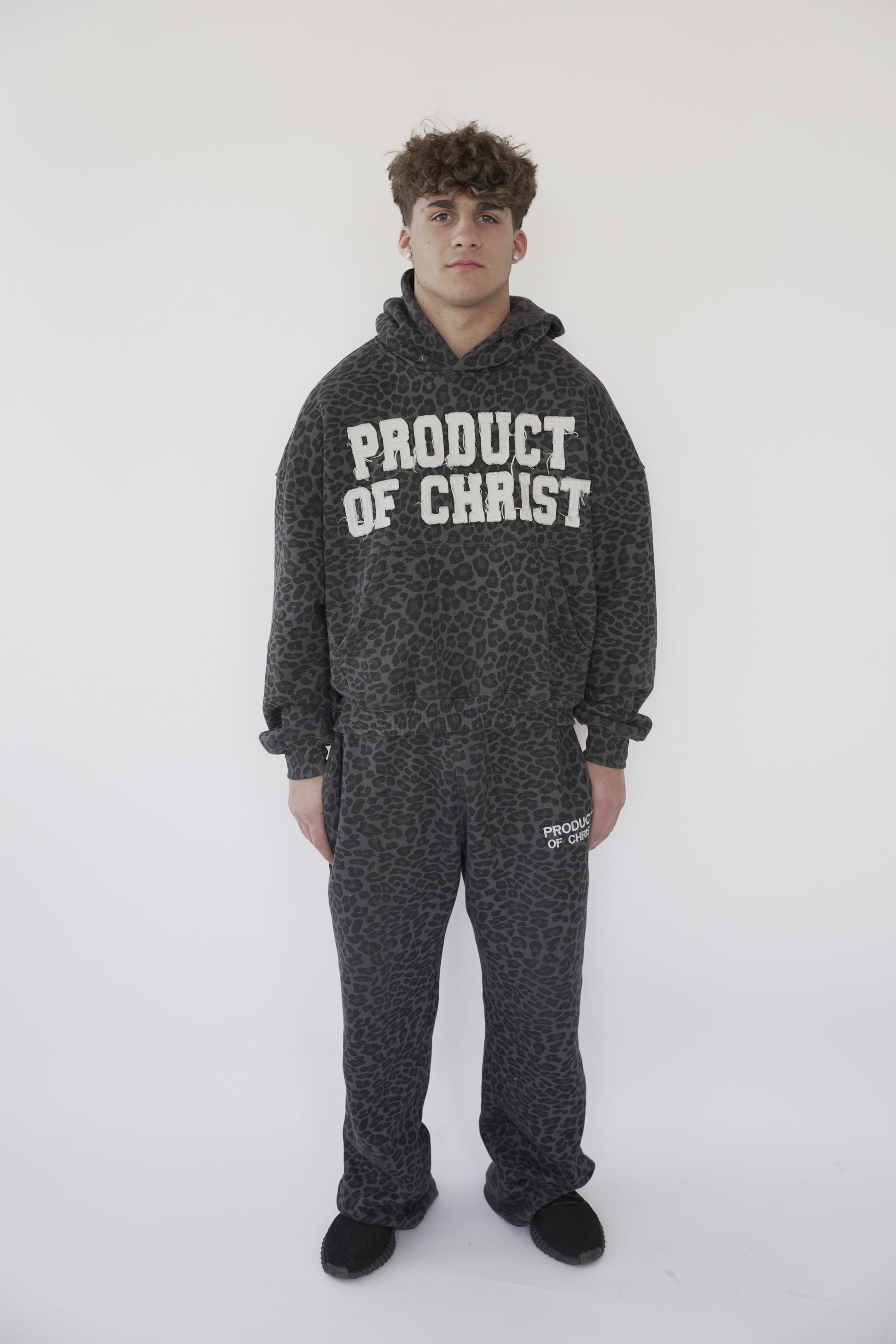 LEOPARD PRODUCT OF CHRIST HOODIE