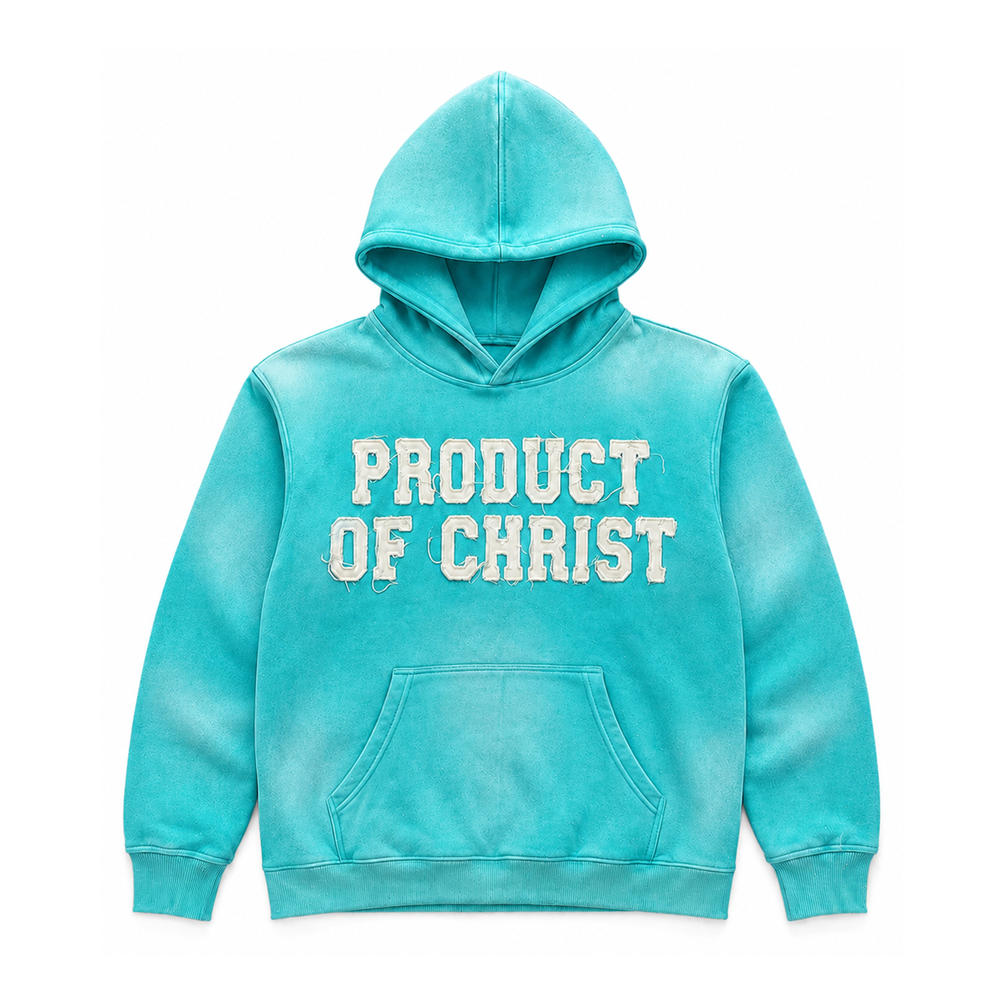 TEAL PRODUCT OF CHRIST HOODIE